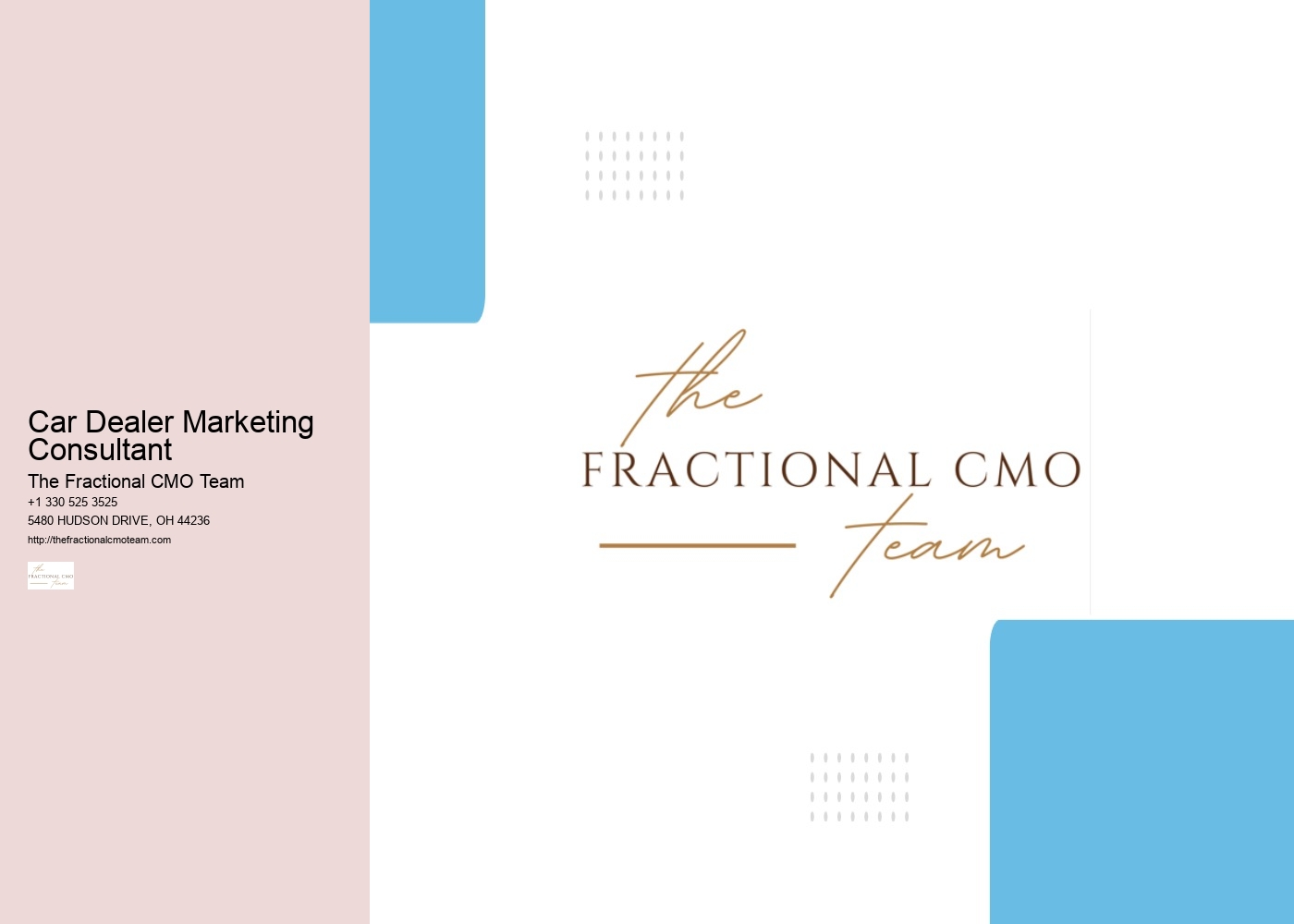 Car Dealer Marketing Consultant