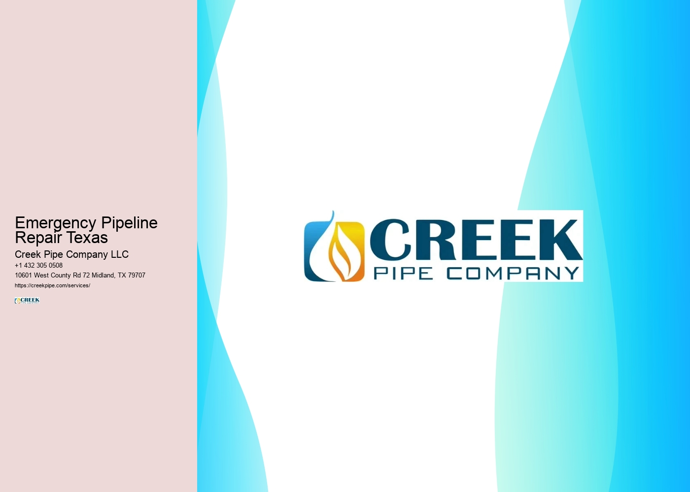 Emergency Pipeline Repair Texas