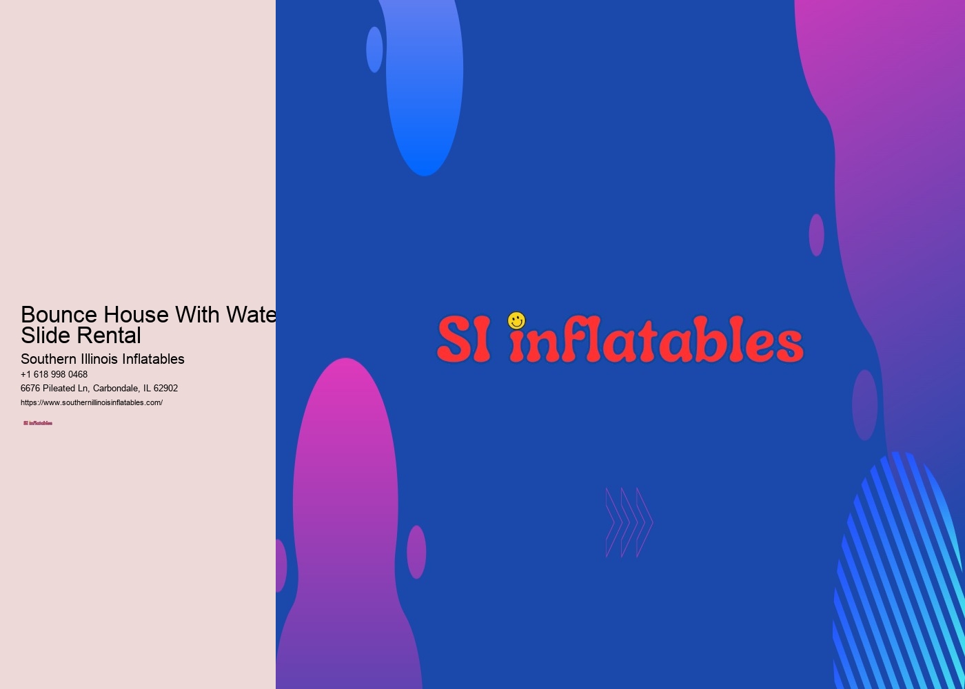 Bounce House With Water Slide Rental Southern Illinois Inflatables Bounce House With Water Slide Rental