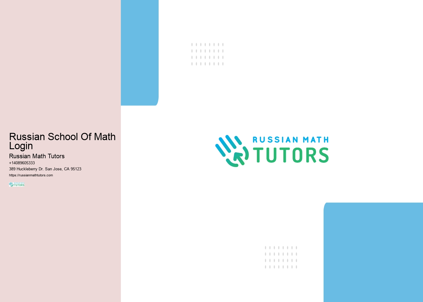 Russian School Of Math Login