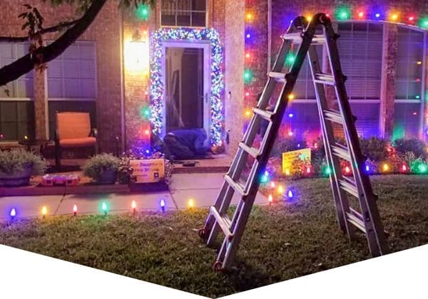 Safety Measures During Christmas Light Installation