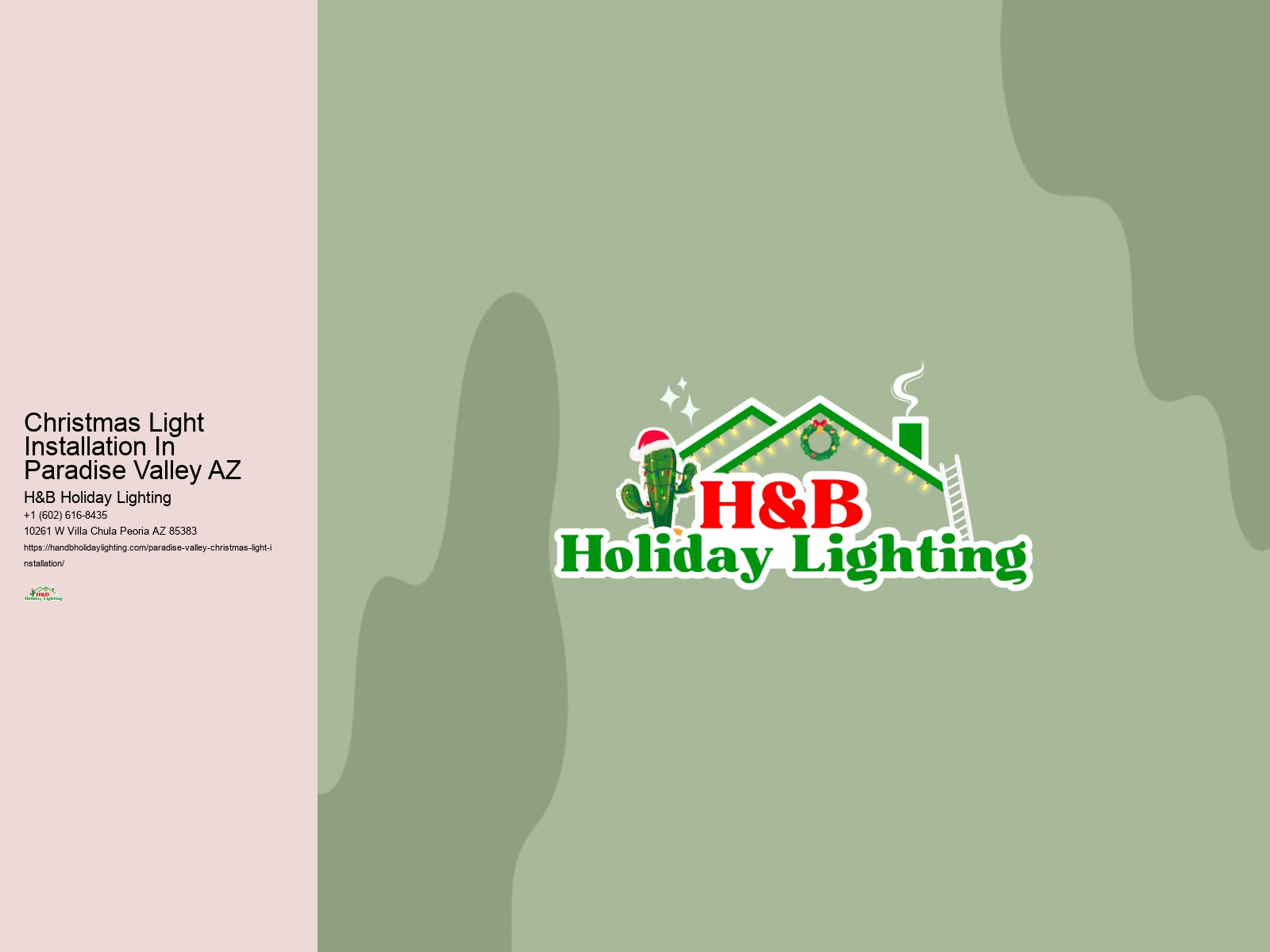 Christmas Light Installation In Paradise Valley AZ