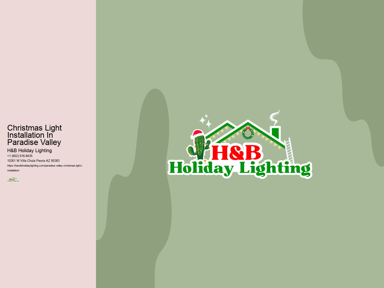 Christmas Light Installation In Paradise Valley