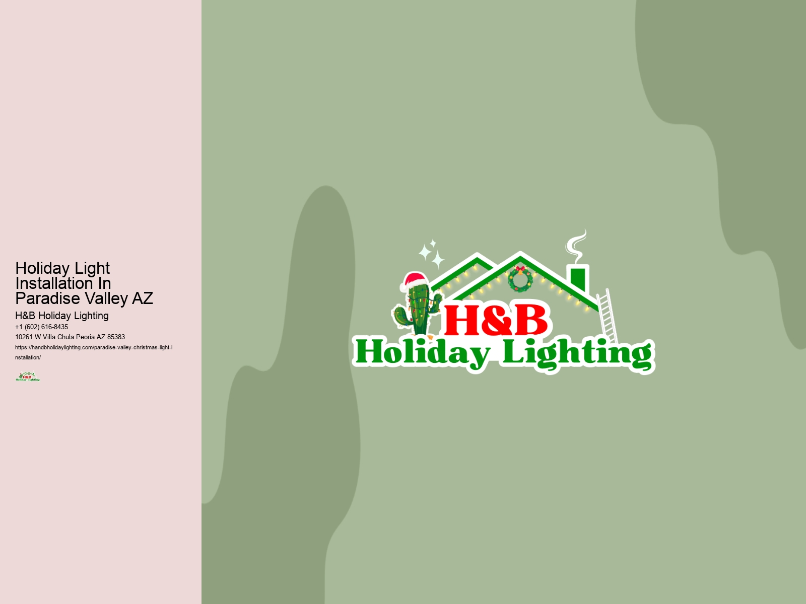 Holiday Light Installation In Paradise Valley AZ