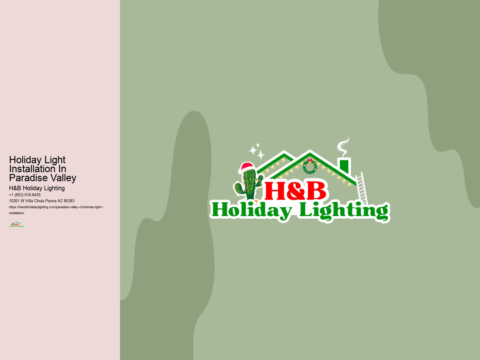 Holiday Light Installation In Paradise Valley