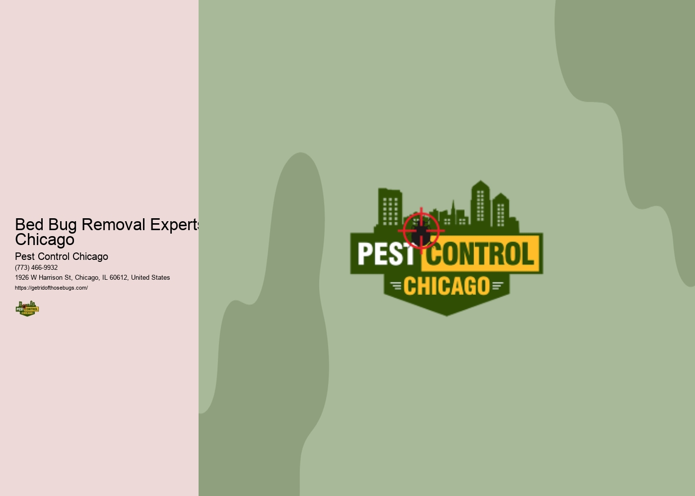 Bed Bug Removal Experts Chicago