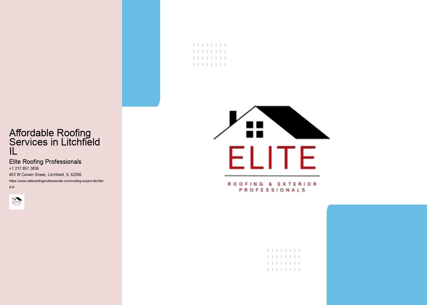 Affordable Roofing Services in Litchfield IL