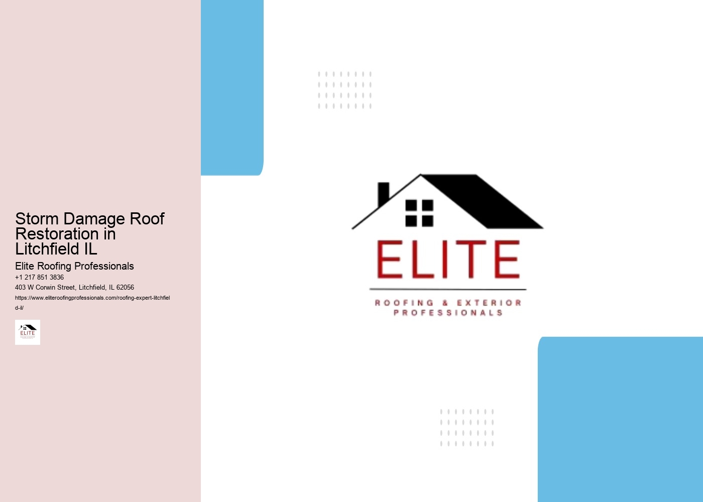 Storm Damage Roof Restoration in Litchfield IL
