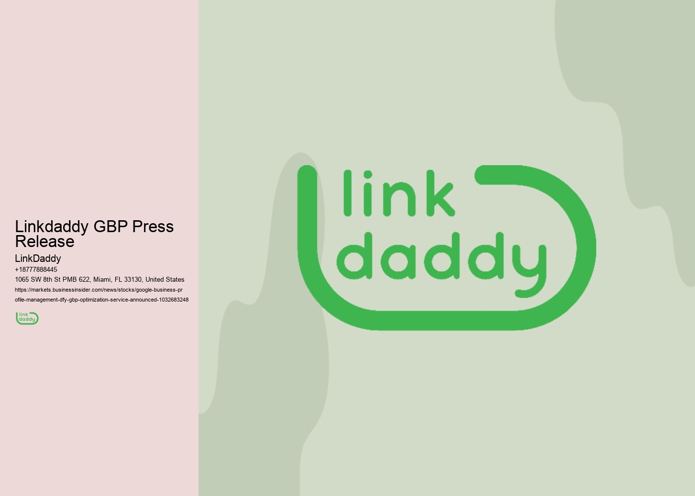 Linkdaddy GBP Press Release