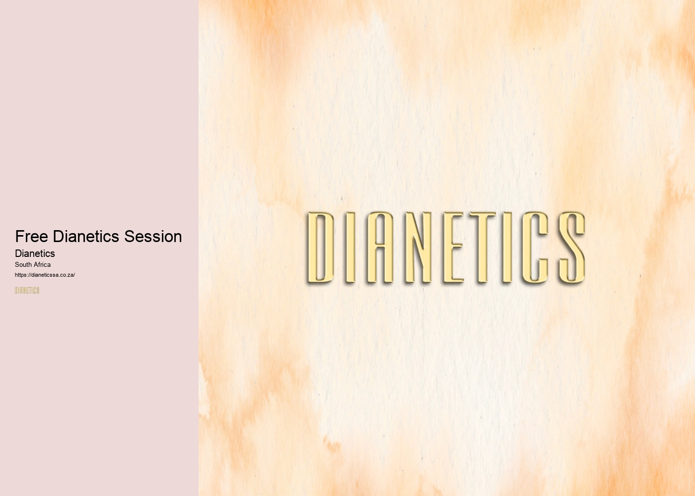 Free Dianetics Session